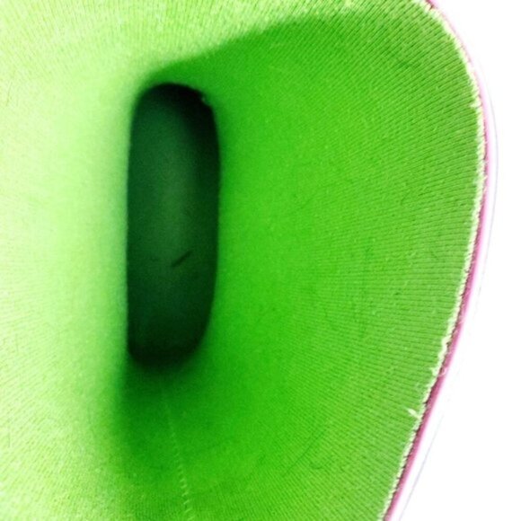 Hartstrings Little Girls Size 3 Pink & Blue Heart Accent Slip-on Water Boots - Picture 7 of 11